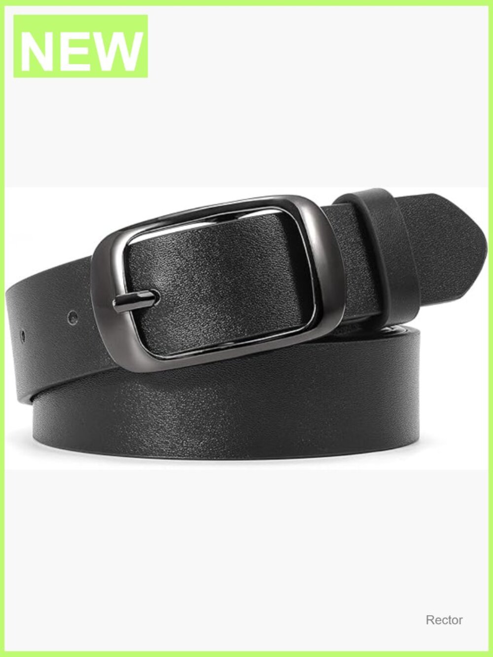 Plus Size Leather Belt with Metal Buckle for Jeans Pants